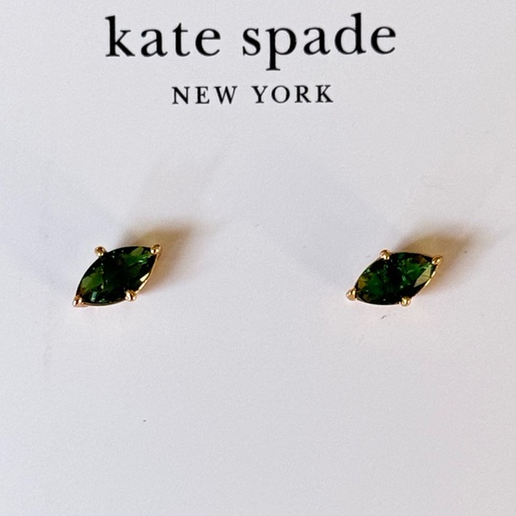 New Kate Spade Signature Solitaire Stud Earrings - Picture 9 of 11